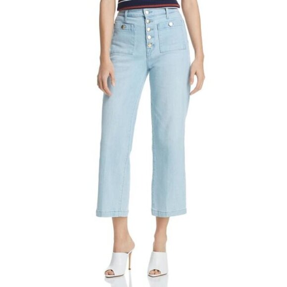 J Brand Joan Wide Leg High Rise Jeans - Picture 1 of 13